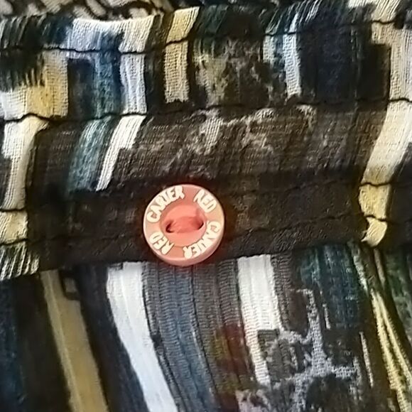 Red Carter Indigo Blues Bell mini dress size M/8 - Picture 8 of 10